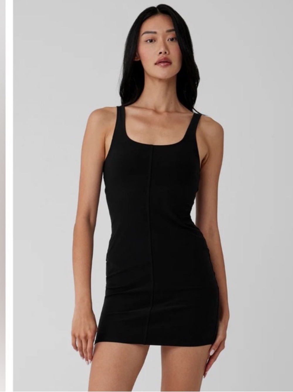 ALO Yoga Black Tank Mini Dress